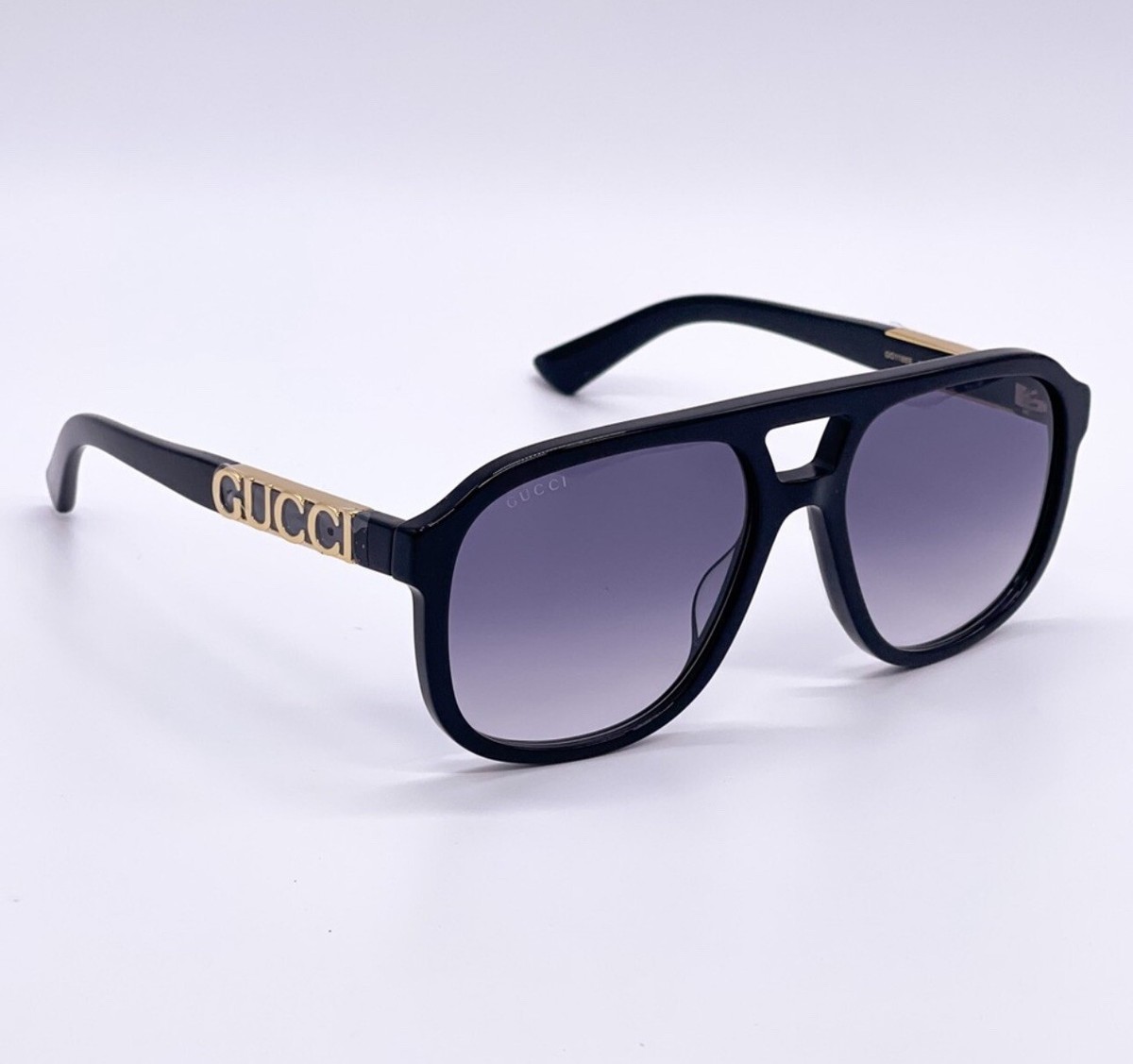 NEW GUCCI UNISEX AVIATOR SUNGLASSES GG1188S 002 NEW GUCCI GG1188S 002 BLACK GRAY UNISEX AVIATOR SUNGLASSES  main image 3
