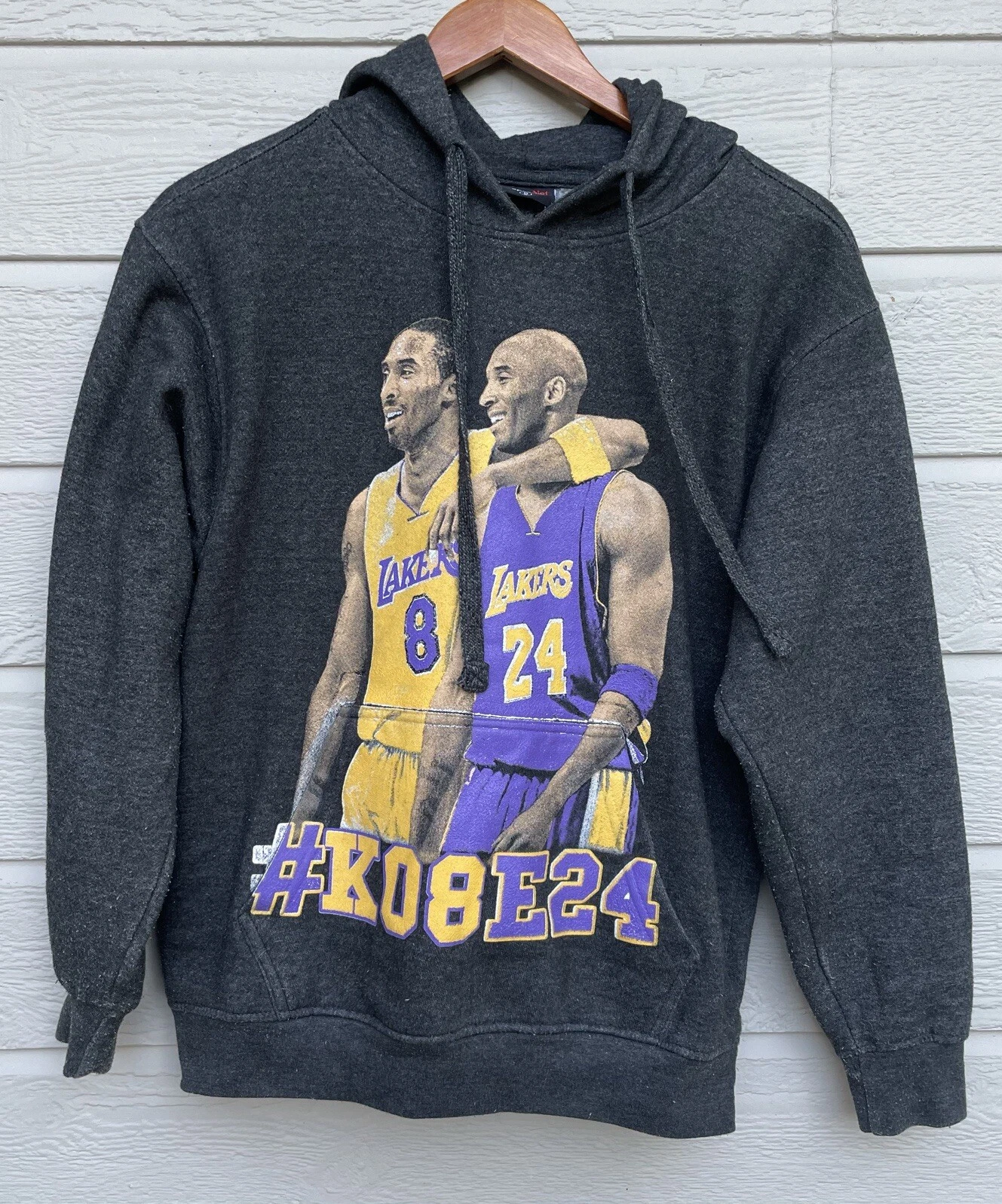 SWEATSHIRT/HOODIE SUPRÊME KOBE BRYANT LA LAKERS # 8 & 24 TAILLE M GRIS COTON FILET