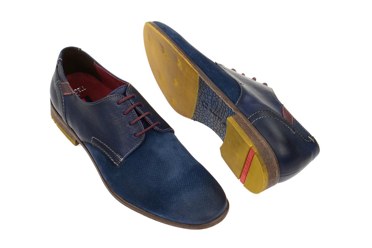 Men\'s Lloyd Powder Blue Leather Oxfords Made in Germany Style# Gardell US 7.5 Men main image 2