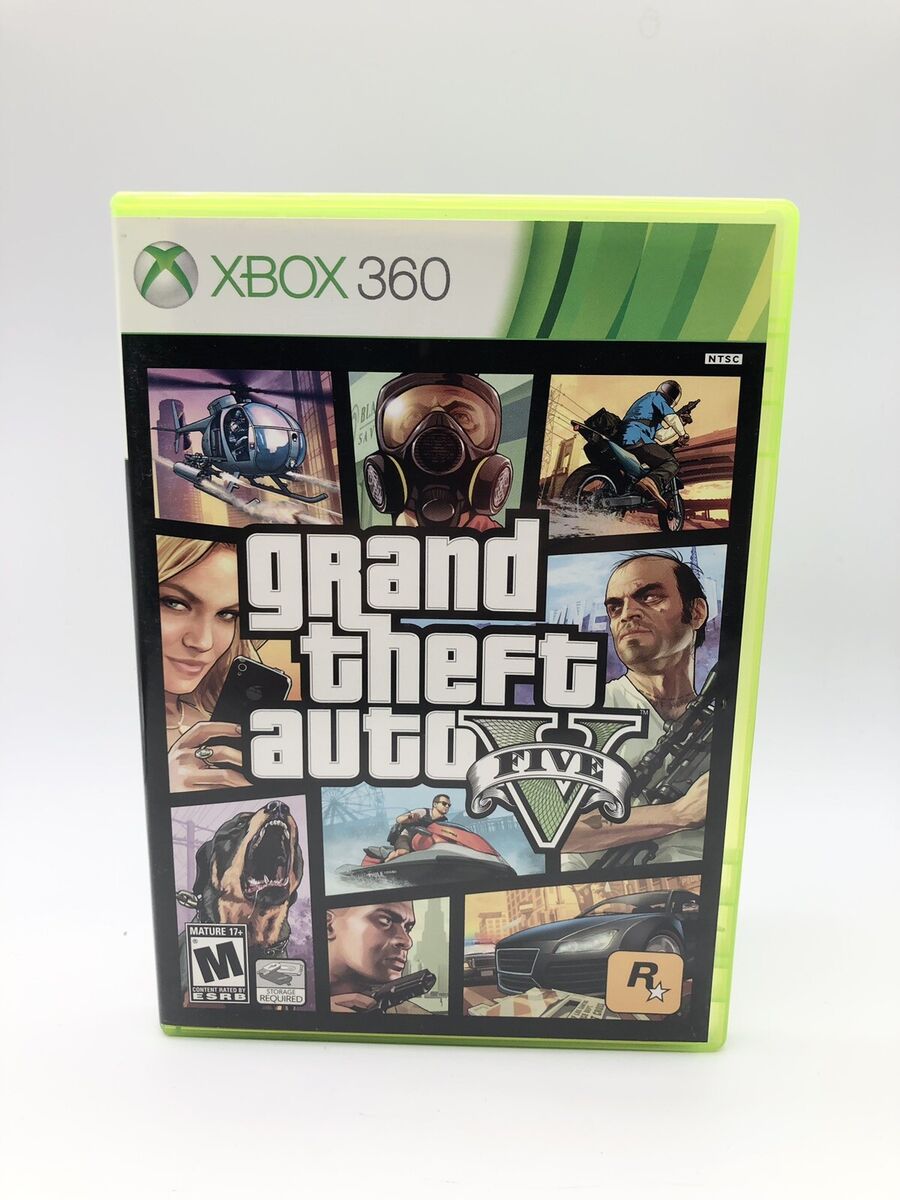 Grand Theft Auto V GTA 5 Xbox 360 Complete CIB w/ Map Tested Nice Free US  Ship