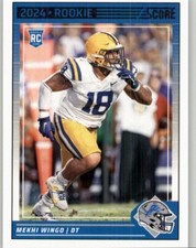 2024 Score Mekhi Wingo Rookie #372 RC Detroit Lions