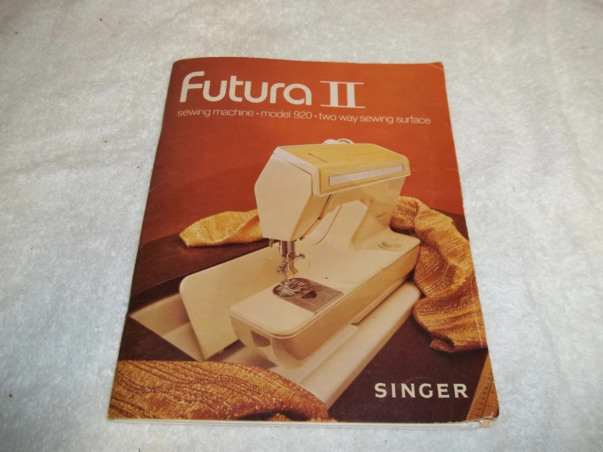Instruction Manual, Singer Futura 900, 52 OFF