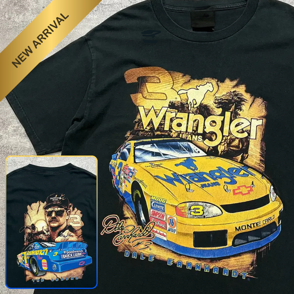 Vintage 90s Dale Earnhardt Wrangler Goodwrench NASCAR Unisex Tee