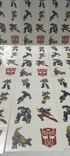 Transformers Tattoos Party Favors Bundle 70 Perforated Individual 2" x 2"
