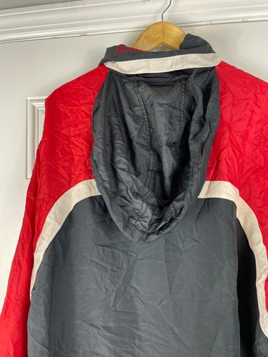 Vintage 90s Tampa Bay Buccaneers windbreaker Jacket Size NFL Full Zip Hood sz L - Picture 8 of 16