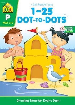 School Zone Joan School Zone Numbers 1-25 Dot-To-Dots  (Taschenbuch) (US IMPORT)