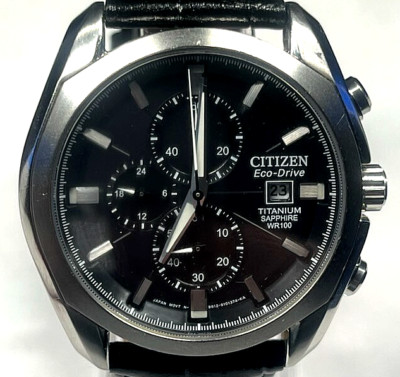 Citizen Eco-Drive Titanium Saphire WR1100, B612-S068452, 42mm.