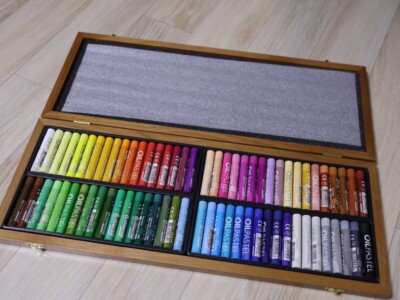 Mungyo MOP-72W Gallery Artists' Handmade Oil Pastel 72 Colors + Wood Box