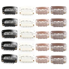 20pcs Hair Extension Clips Comb Clips Metal Clips Wig Hair Clips for Wigs Women