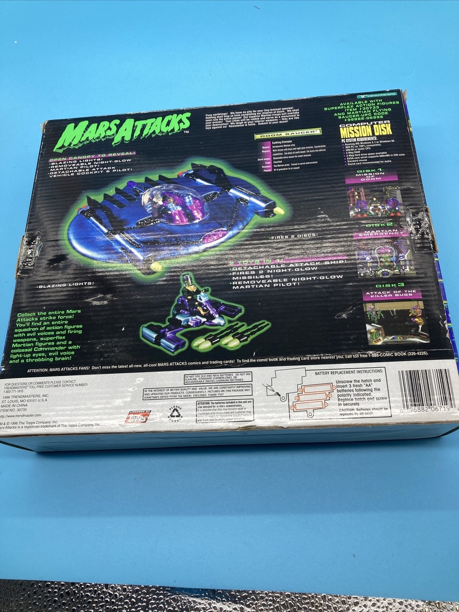 96'Mar Attacks DoomSaucerマーズアタックドームソーサー Mars Attacks! Doom Saucer by Trendmasters! Cosmic Toys