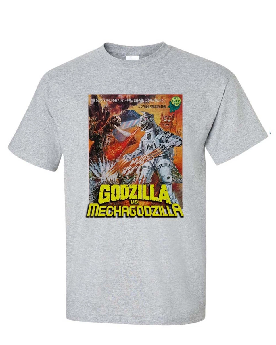 Godzilla vs Mechagodzilla T-shirt vintage Sci Fi movie regular fit