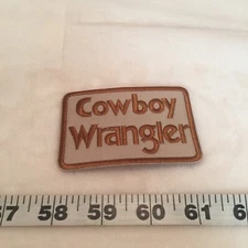 Cowboy Wrangler Embroidered Iron On Patch New