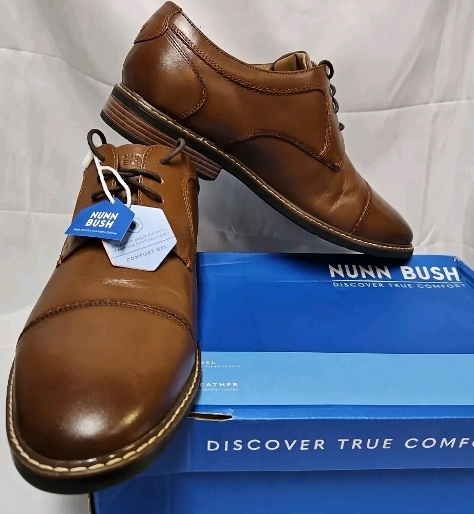 Nunn Bush Men Sz 14M Hayden Cap Toe Dress Shoes Oxford 