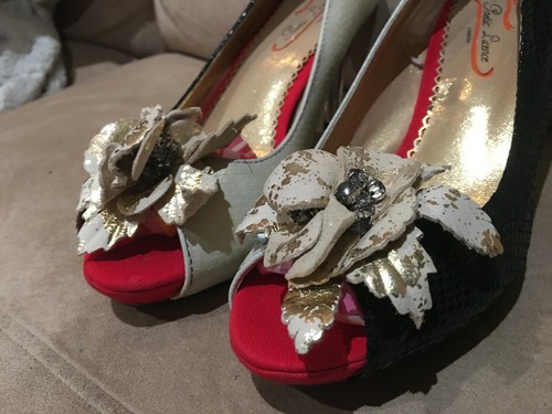 Poetic License Faithfully Yours Peep Toe Shoes Women's Size 36.5 - US 5/5.5 - Picture 5 of 12