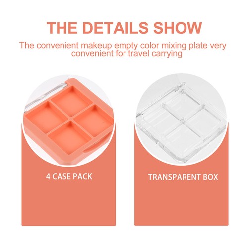 4 Pcs Lidschatten-Box Leere Lidschattenpalette Make-up-Palette Mit Gitter - Bild 7 von 12