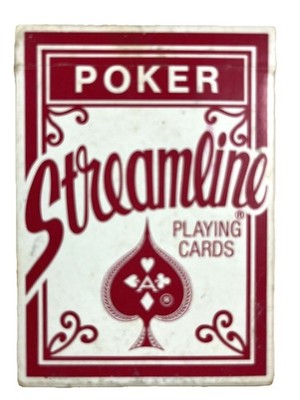 VTG Poker Playing Cards Full Deck Red Back Streamline