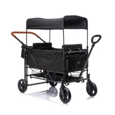 Wagon Stroller for 2 Kids,Adjustable Height Push/Pull Handle,Detachable