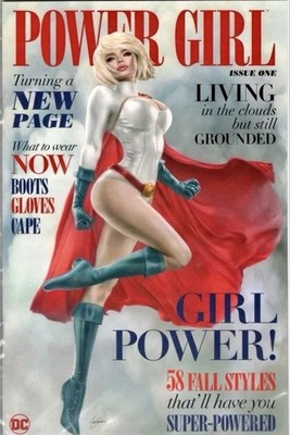 POWER GIRL #1 NATALI SANDERS EXCLUSIVE VARIANT ACTION COMICS LIMITED 800 W/COA