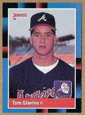TOM GLAVINE 1988 Donruss  Rookie Card #644 HOF Atlanta Braves. rookie card picture