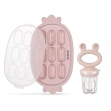 Baby Fruit Food Feeder Silicone Freezer Nibble Tray Combo - Breastmilk Pops...