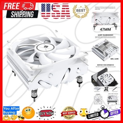 Low Profile CPU Cooler, with 92mm TL-9015W Slim PWM Fan, ITX CPU Cooler, AGHP...