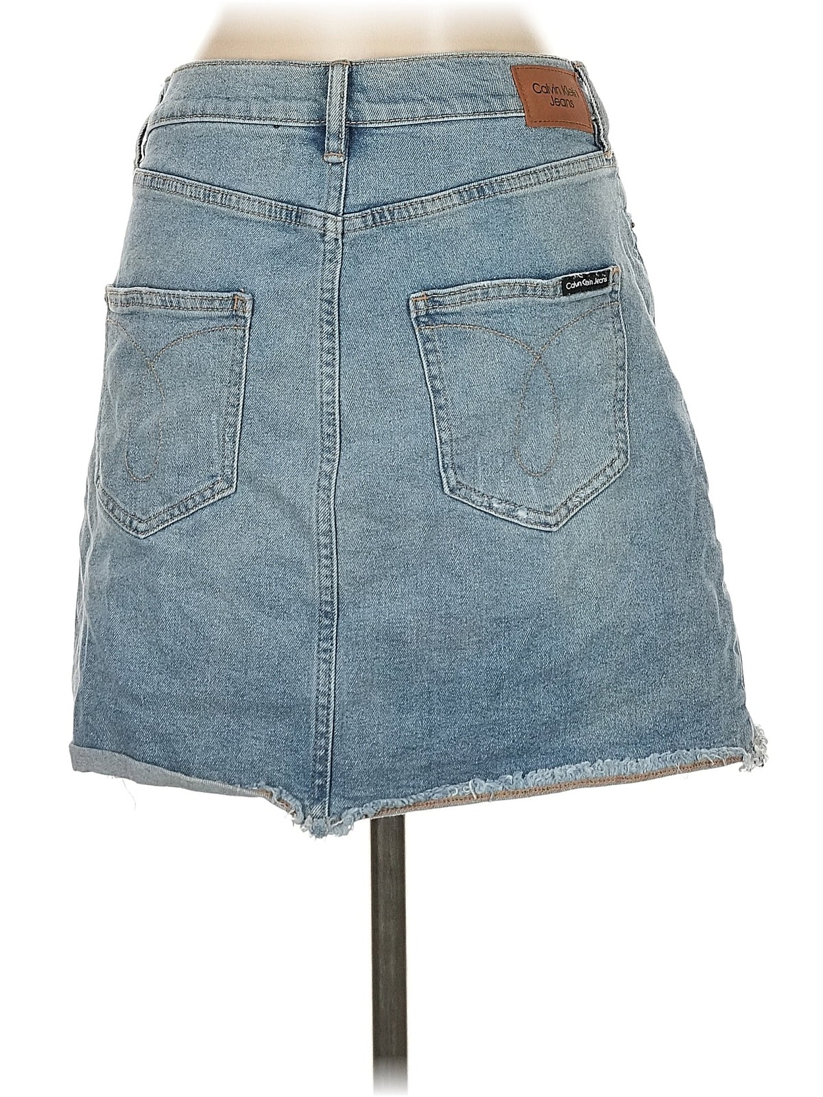 CALVIN KLEIN JEANS Women Blue Denim Skirt 27W thumbnail 2