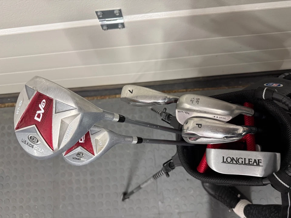 U.S. Kids Golf 60 Set DV3 Driver/Hybrid/7 Iron/PW/SW/Putter/Bag RH 60 U-Light - Image 2 of 4