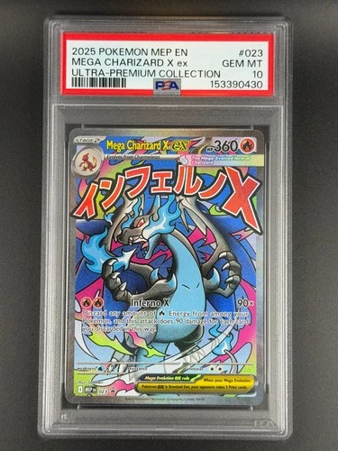 2025 Pokémon UPC Promo- Mega Charizard X EX (023P) PSA 10