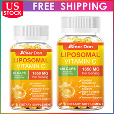 Pure Liposomal Vitamin C 1650Mg - 60/120 Capsules - High Absorption Supplement