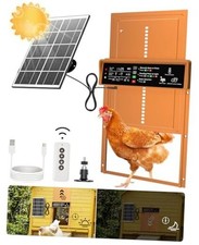 Automatic Chicken Coop Door Solar Powered Automatic Chicken Door with Orange