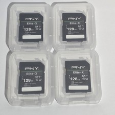 PNY - 128GB Elite-X Class 10 U3 V30 SDXC Flash Memory Card