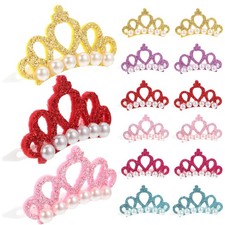 30 Pcs Cute Hair Clip Decorative Dog Clips Headdress Ornaments Crown for Pets