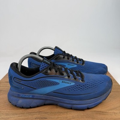 Mens Brooks Trace 2 Blue Mesh Athletic Road Running Sneakers Shoes Size 9 D GUC