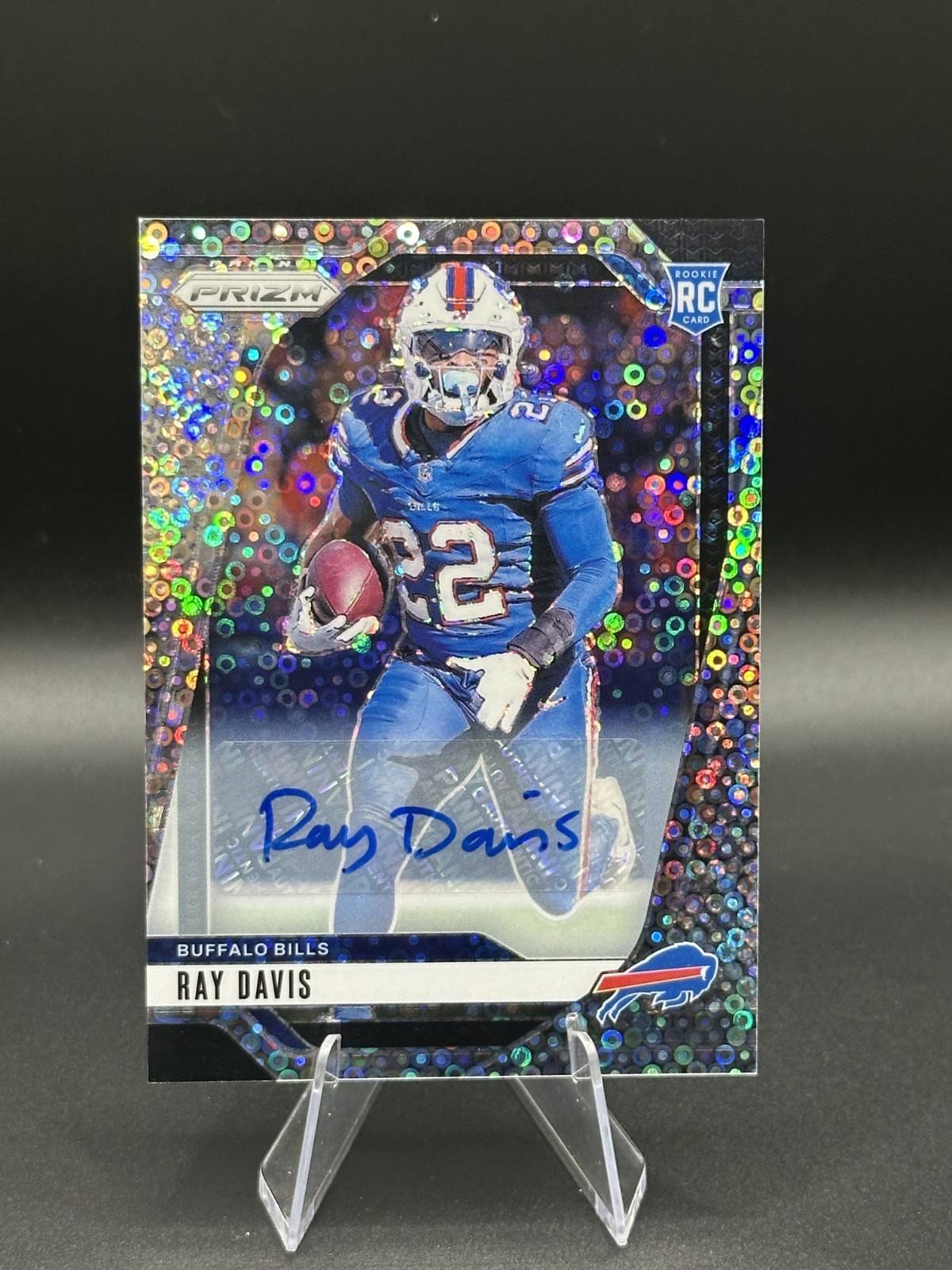 2024 Panini Prizm - Rookies Ray Davis #382 No Huddle Prizm Autographs (AU, RC)