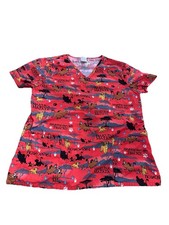 Disney Scrubs Scrub Top Cartoon Lion King Hakuna Matata Women s Size Medium