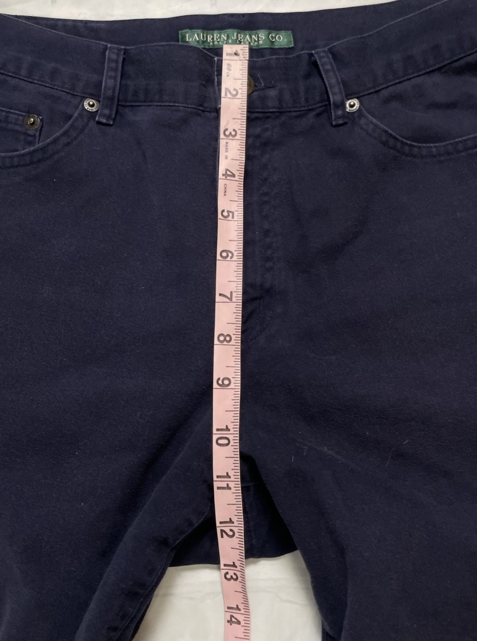 Lauren Jeans Ralph Lauren LRL Women’s 8 Capri Mid Rise Navy Denim Ladies Casual thumbnail 9