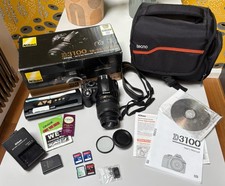 Nikon D3100 Digital SLR Camera 18-55mm With Case + Many Accessories