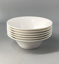 Wedgwood Nature Embossed Set Of Six 18cm Cereal Bowls - 1st Quality England 2001