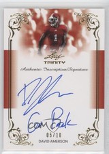 2013 Leaf Trinity Inscription Auto Gold 5/10 David Amerson #DI-DA1 Auto 0s3