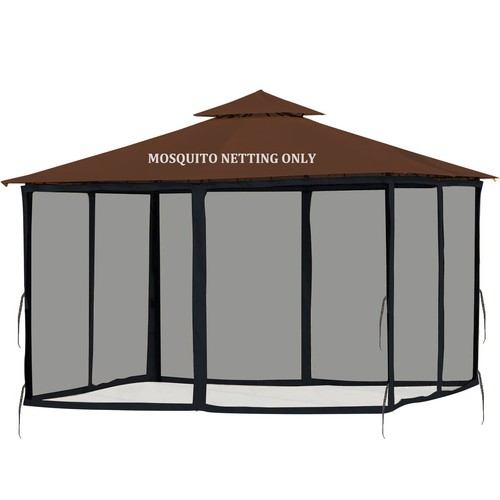 Softclub Gazebo Mosquito Netting Replacement 10' x 12' x 7'1'' - Universal fo...
