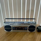 Sanyo M7100K AM/FM Stereo Cassette Boombox Radio Tested w/ Adapter Read