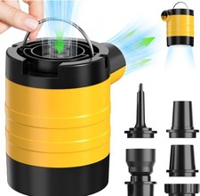 Mini Portable Air Pump for Inflatables, USB Rechargeable Air Mattress Inflator