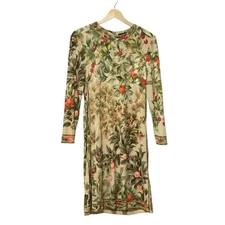 Auth LEONARD - Beige Khaki Multi Women's Dress