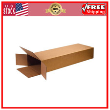 5 Pack Guitar Shipping Boxes 18x6x45 Heavy Duty Side Loading Cardboard Mailers