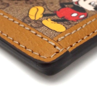 GUCCI x Disney Collaboration Mickey Mouse Card Case Holder Wallet