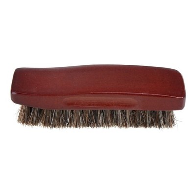 1pc Professional Wooden Handle Horse Hair Bristle Boot Shoes Shine Buffing Brush