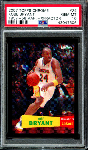 Kobe Bryant [1st Edition] #24 2007 Topps 1957-58 Variation card