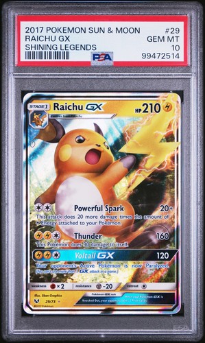 Raichu-GX graded PSA 10 for sale on eBay