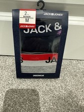 Mens Multipack  2 Pack  Jack&Jones Designer Boxer Shorts Boxers Underwear Trunks