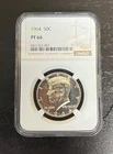 1964 Kennedy Half Dollar NGC PF66 Proof 90% Silver 50C Certified